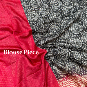 Sky Captain Cotton Viscose Sequins Silk Saree