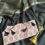 Load image into Gallery viewer, Slate Grey Cotton Saree with Printed Blouse
