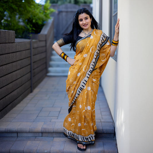 Sound of Music Cotton Saree