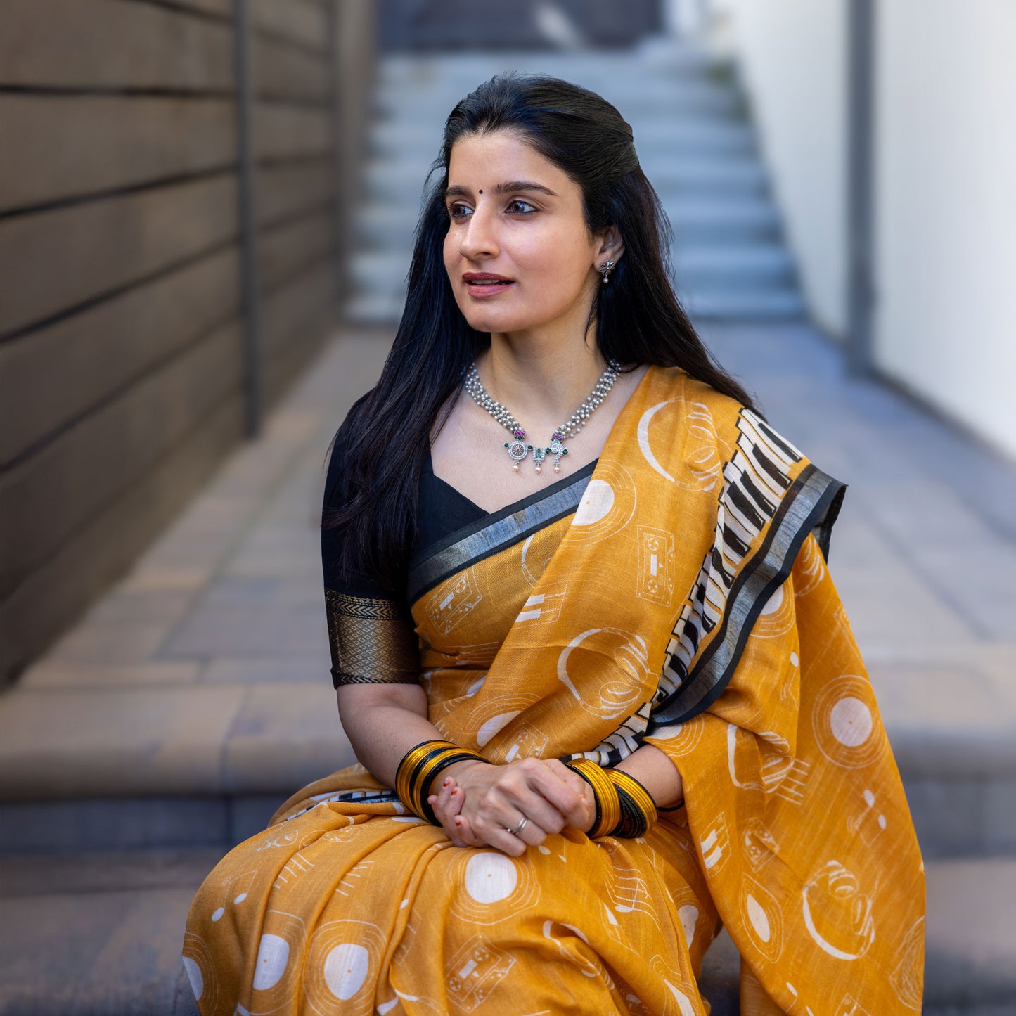 Sound of Music Cotton Saree
