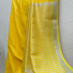 Load image into Gallery viewer, Spectra Yellow Cotton Saree with Printed Blouse
