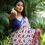 Load image into Gallery viewer, Stockholm Printed Organic Linen Saree
