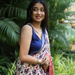 Load image into Gallery viewer, Stockholm Printed Organic Linen Saree
