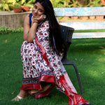 Load image into Gallery viewer, Stockholm Printed Organic Linen Saree
