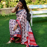 Load image into Gallery viewer, Stockholm Printed Organic Linen Saree
