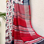 Load image into Gallery viewer, Stockholm Printed Organic Linen Saree

