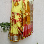 Load image into Gallery viewer, Stylish Spring Handblock Printed Pure Linen Saree
