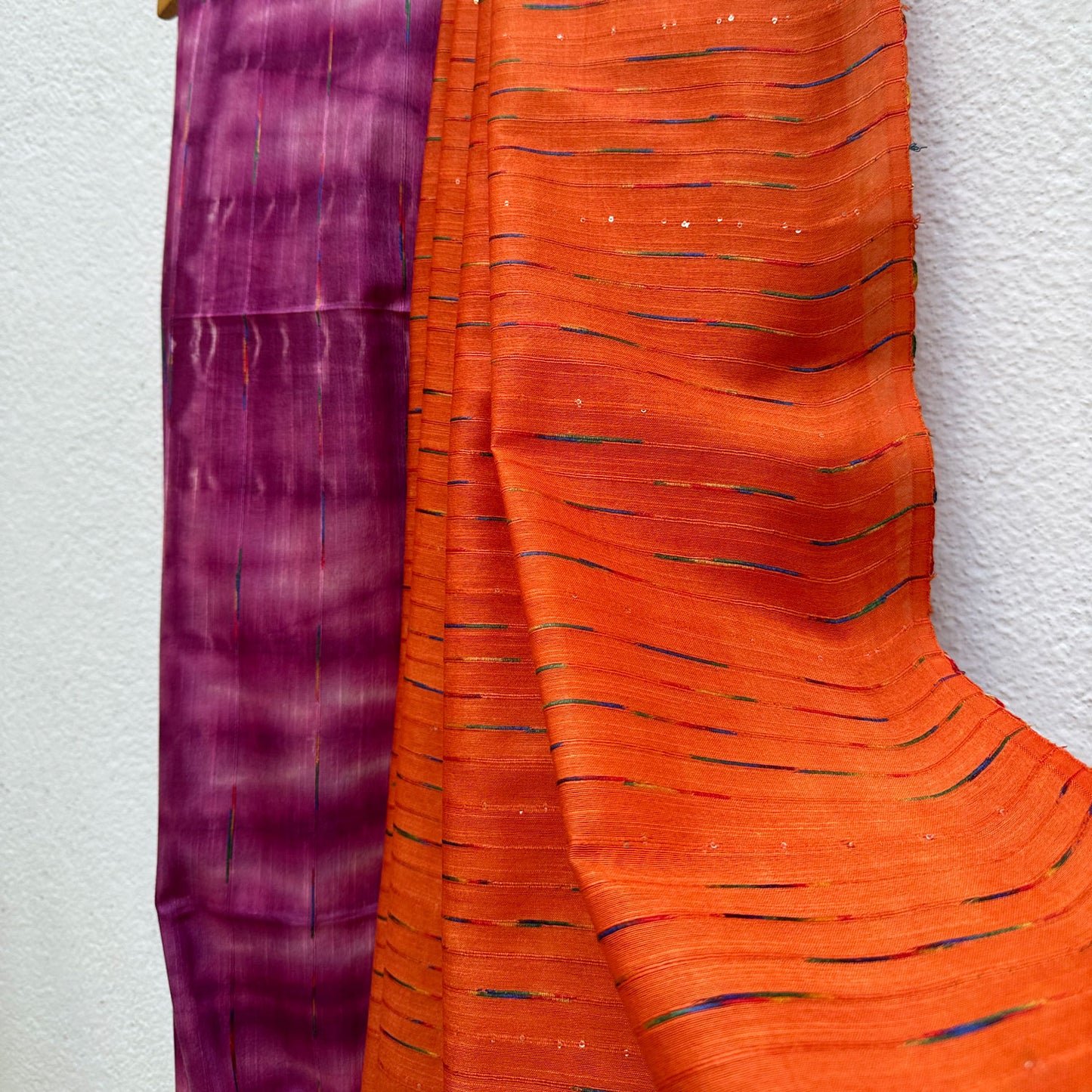 Summer Popsicle Shibori Cotton Silk Saree