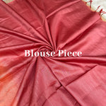 Load image into Gallery viewer, Sun Orange Cotton Silk Saree
