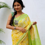 Load image into Gallery viewer, Sundance Kid Printed Organic Linen Saree
