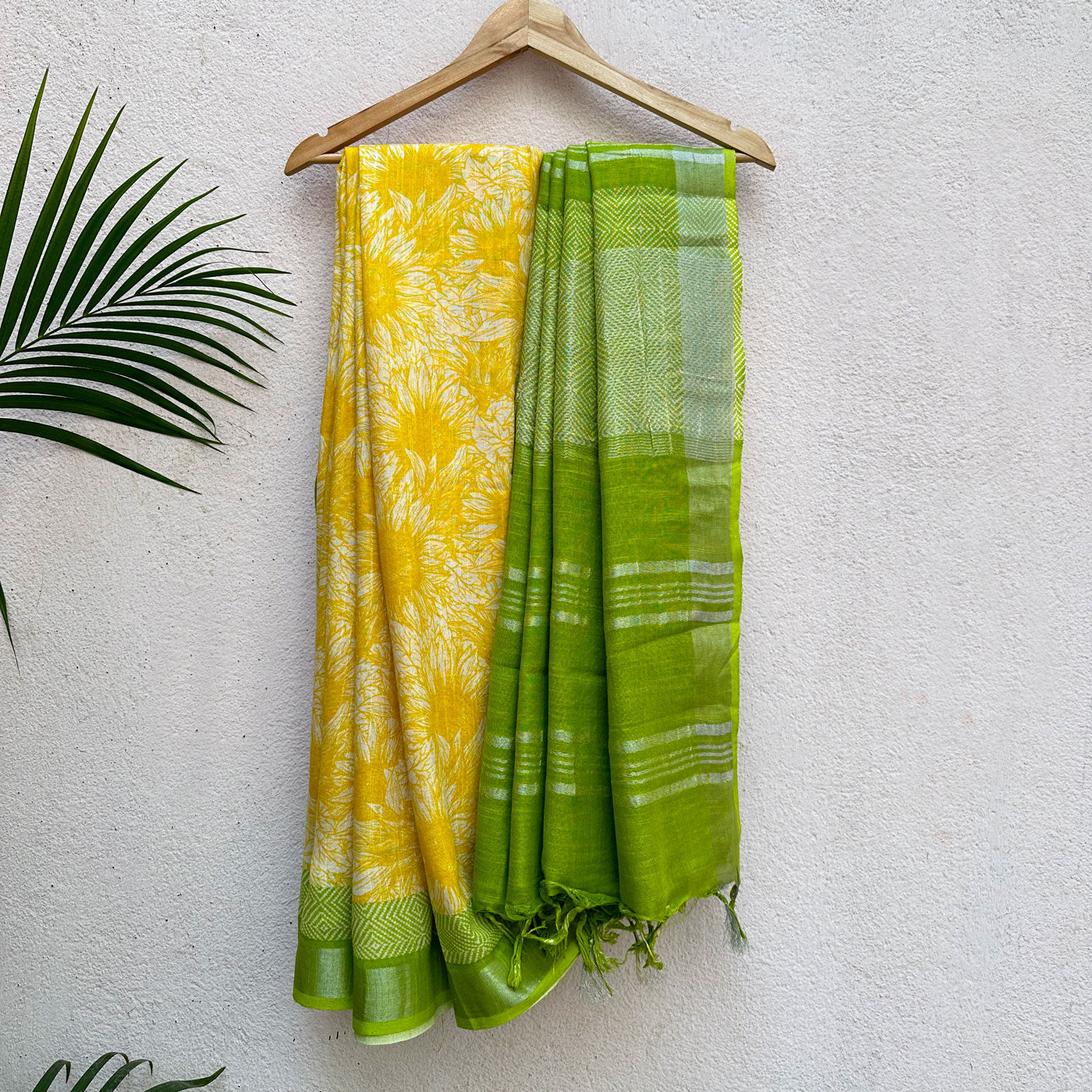Sundance Kid Printed Organic Linen Saree