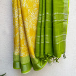 Load image into Gallery viewer, Sundance Kid Printed Organic Linen Saree
