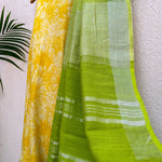Load image into Gallery viewer, Sundance Kid Printed Organic Linen Saree
