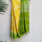 Load image into Gallery viewer, Sundance Kid Printed Organic Linen Saree
