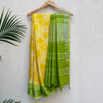 Load image into Gallery viewer, Sundance Kid Printed Organic Linen Saree
