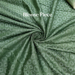 Load image into Gallery viewer, Sundress Green Cotton Viscose Saree

