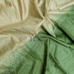Load image into Gallery viewer, Sundress Green Cotton Viscose Saree
