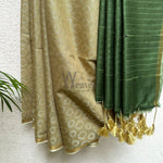 Load image into Gallery viewer, Sundress Green Cotton Viscose Saree
