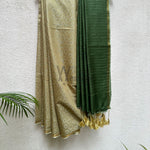 Load image into Gallery viewer, Sundress Green Cotton Viscose Saree

