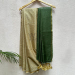Load image into Gallery viewer, Sundress Green Cotton Viscose Saree

