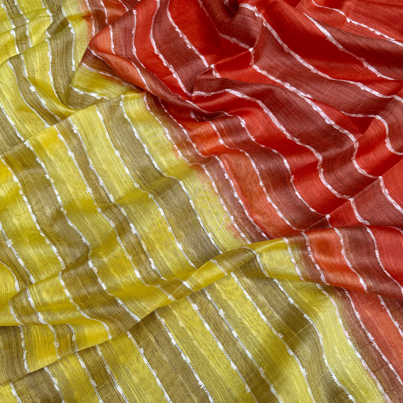 Sunset Vibes Cotton Silk Saree