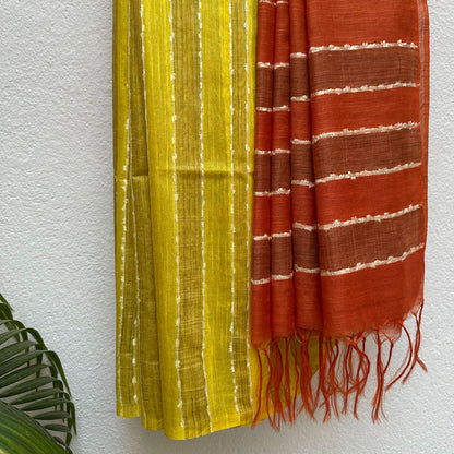 Sunset Vibes Cotton Silk Saree