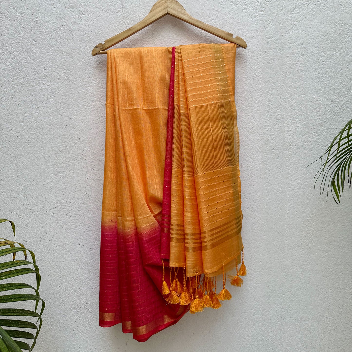 Sunset Vibes Cotton Silk Saree