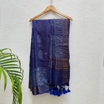 Load image into Gallery viewer, Suryamukhi Handblock Printed Cotton Silk Saree
