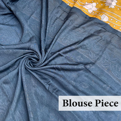 Swarns Pichwai Cotton Silk Printed Saree