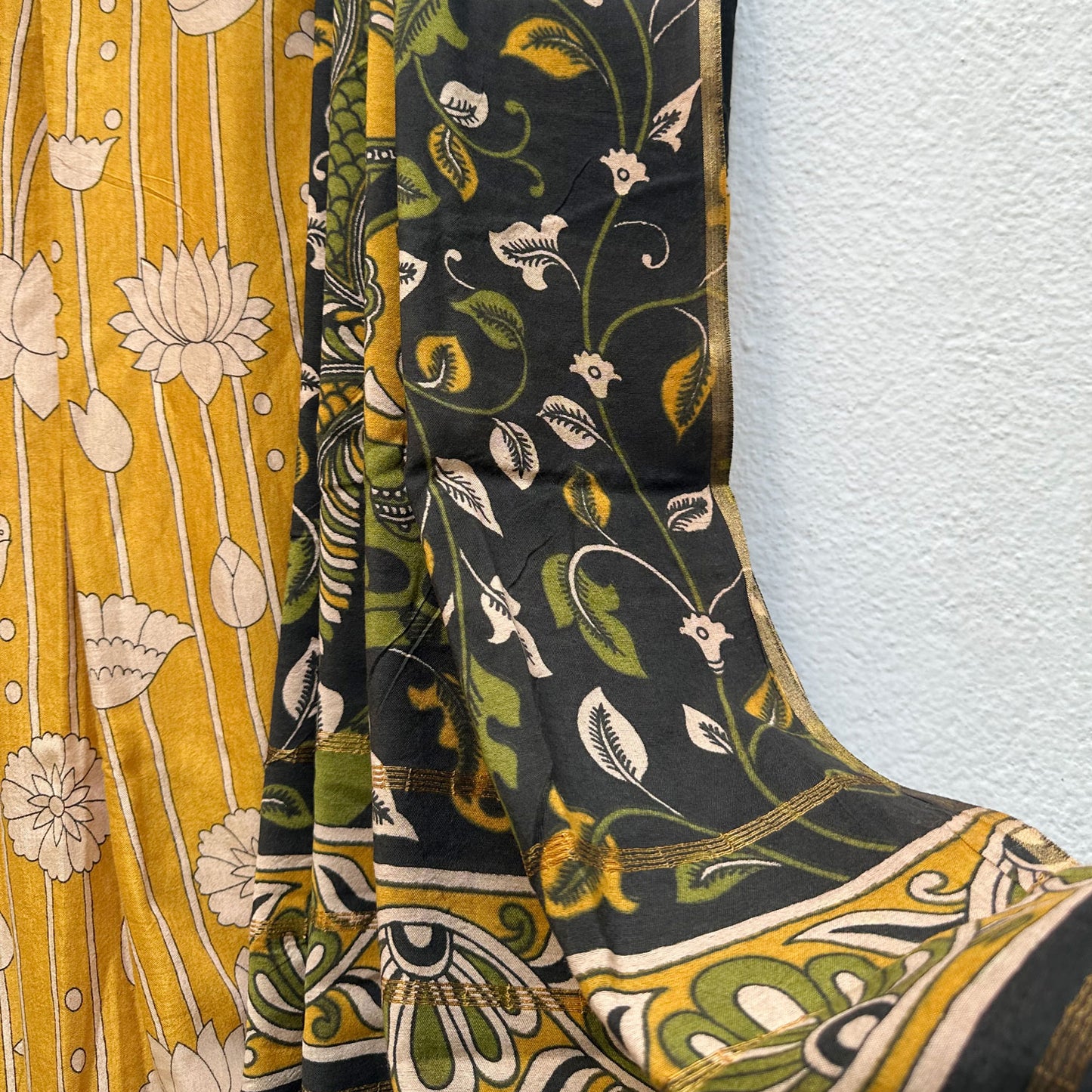 Swarns Pichwai Cotton Silk Printed Saree