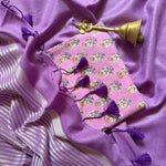 Load image into Gallery viewer, Sweet Lilac Cotton Saree with Printed Blouse
