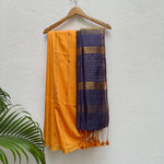 Load image into Gallery viewer, Tangelo Cotton Viscose Silk Saree
