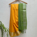 Load image into Gallery viewer, Tangerine Cotton Silk Saree
