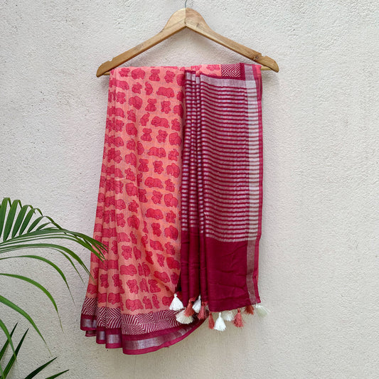 Tuskan Frenz Cotton Saree