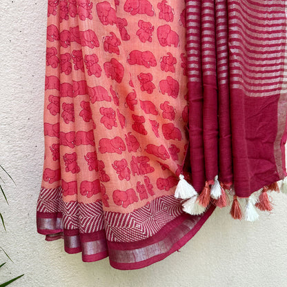 Tuskan Frenz Cotton Saree