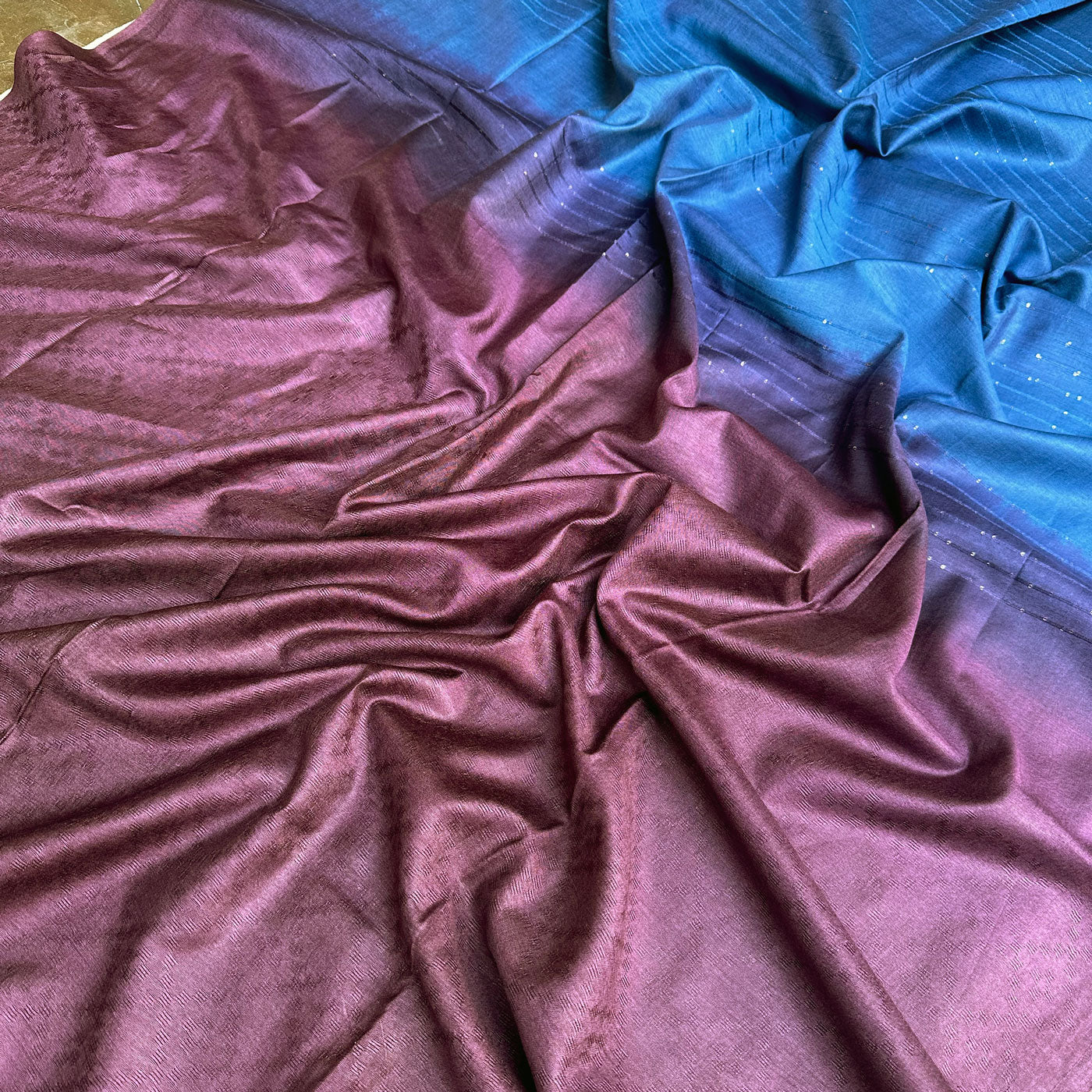 Twilight Moon Cotton Silk Saree