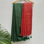 Load image into Gallery viewer, Twist of Lime Cotton Viscose Silk Saree
