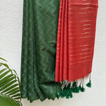 Load image into Gallery viewer, Twist of Lime Cotton Viscose Silk Saree

