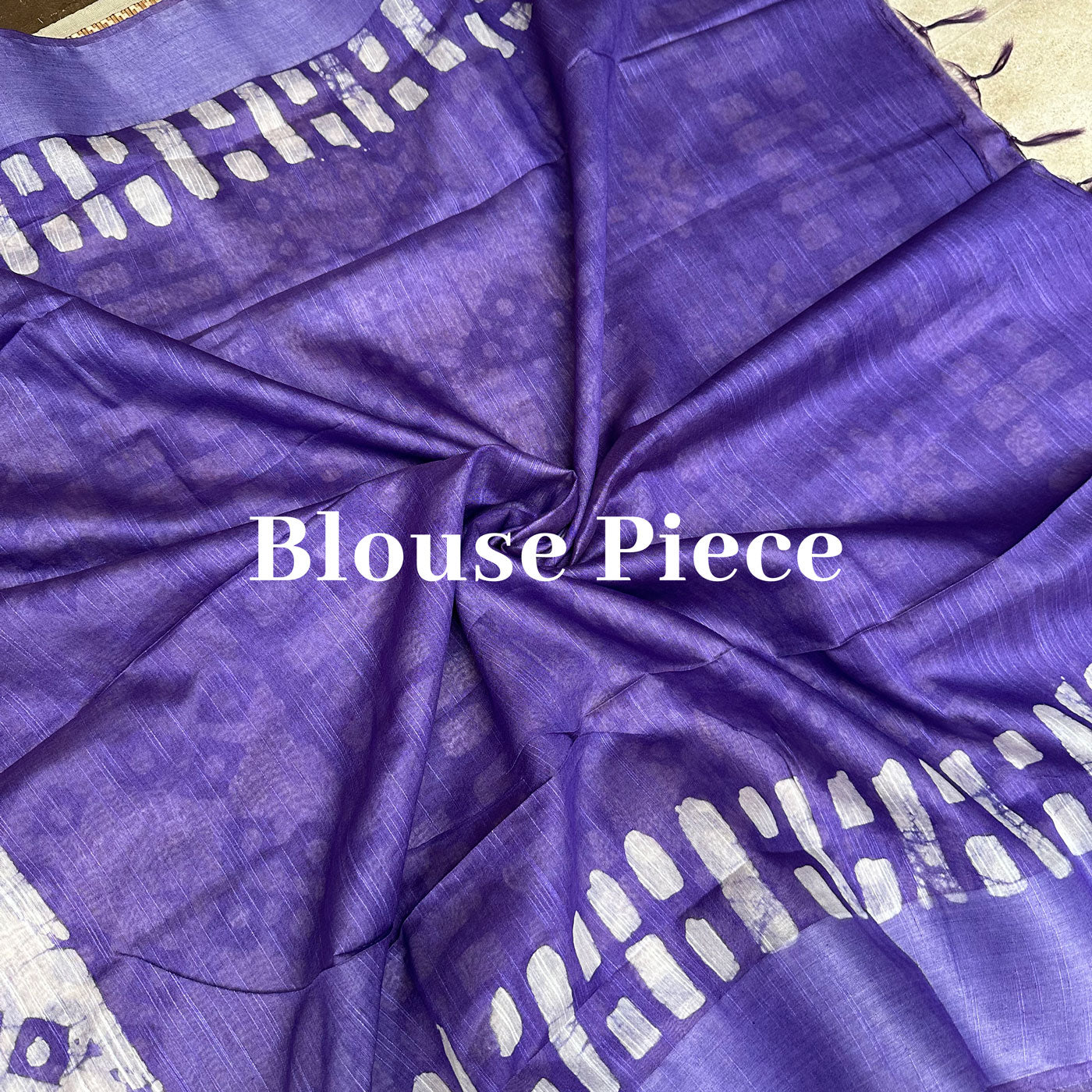 Ultra Violet Cotton Silk Batik Saree