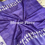 Load image into Gallery viewer, Ultra Violet Cotton Silk Batik Saree
