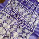 Load image into Gallery viewer, Ultra Violet Cotton Silk Batik Saree
