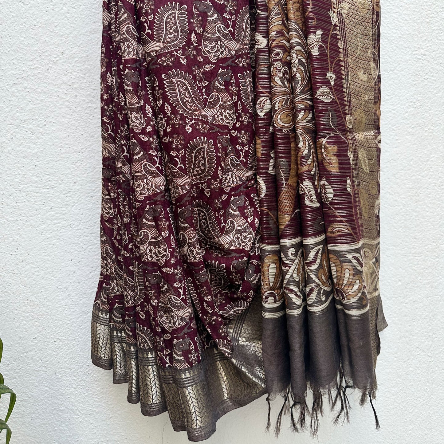 Vaamika Kalamkari Cotton Silk Printed Saree