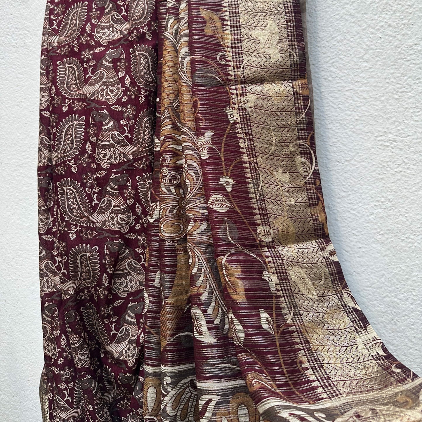Vaamika Kalamkari Cotton Silk Printed Saree