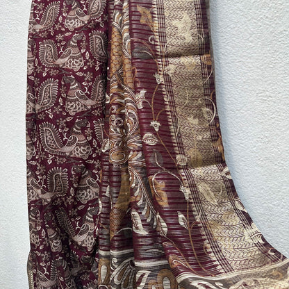 Vaamika Kalamkari Cotton Silk Printed Saree