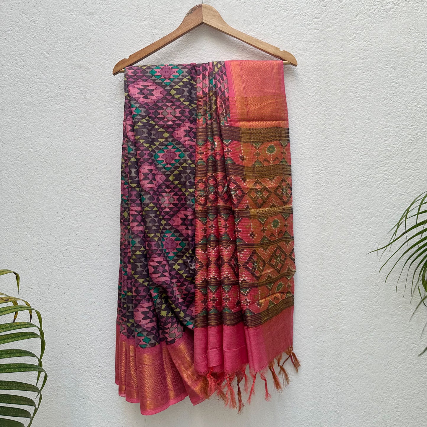 Vaidehi Aztec Cotton Silk Printed Saree
