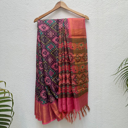 Vaidehi Aztec Cotton Silk Printed Saree