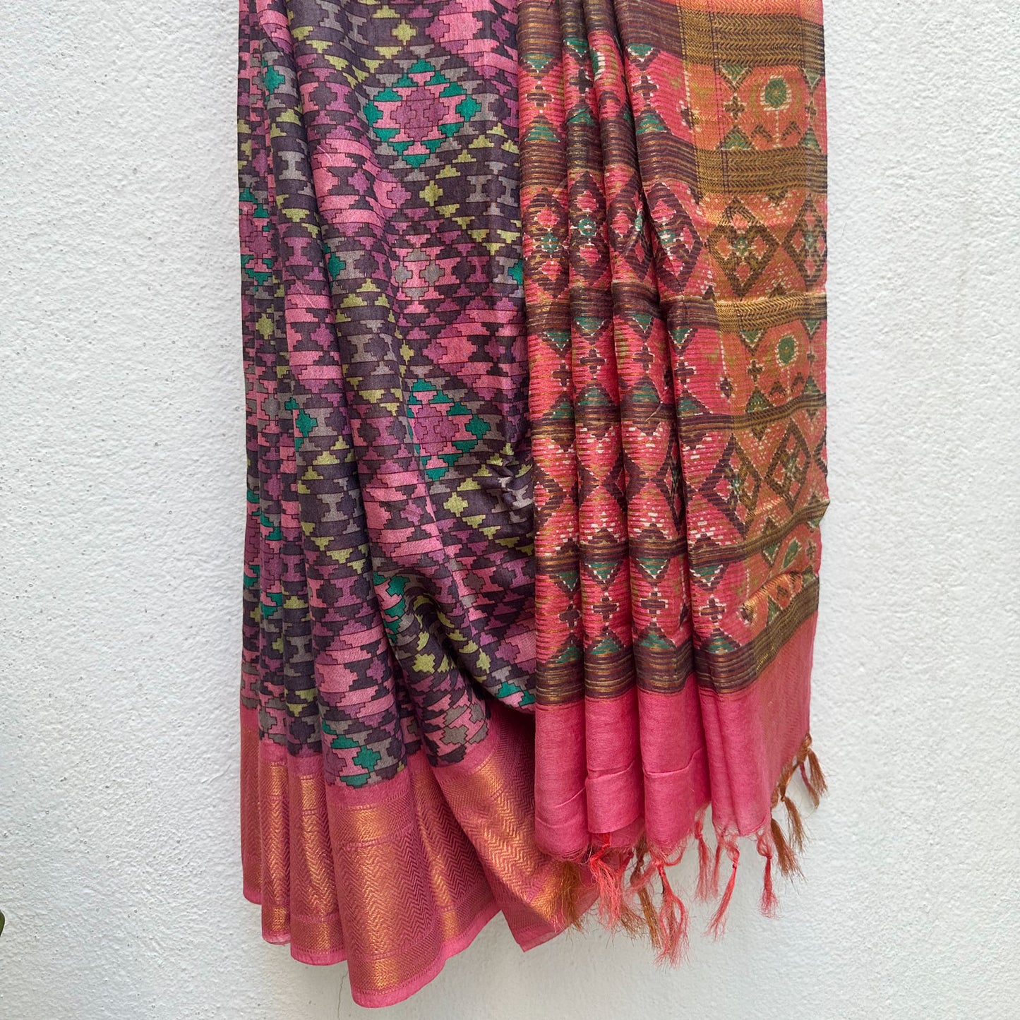 Vaidehi Aztec Cotton Silk Printed Saree