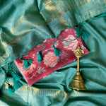 Load image into Gallery viewer, Vaidehi Cotton Viscose Silk Saree with Printed Blouse
