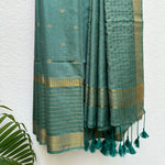 Load image into Gallery viewer, Vaidehi Cotton Viscose Silk Saree with Printed Blouse
