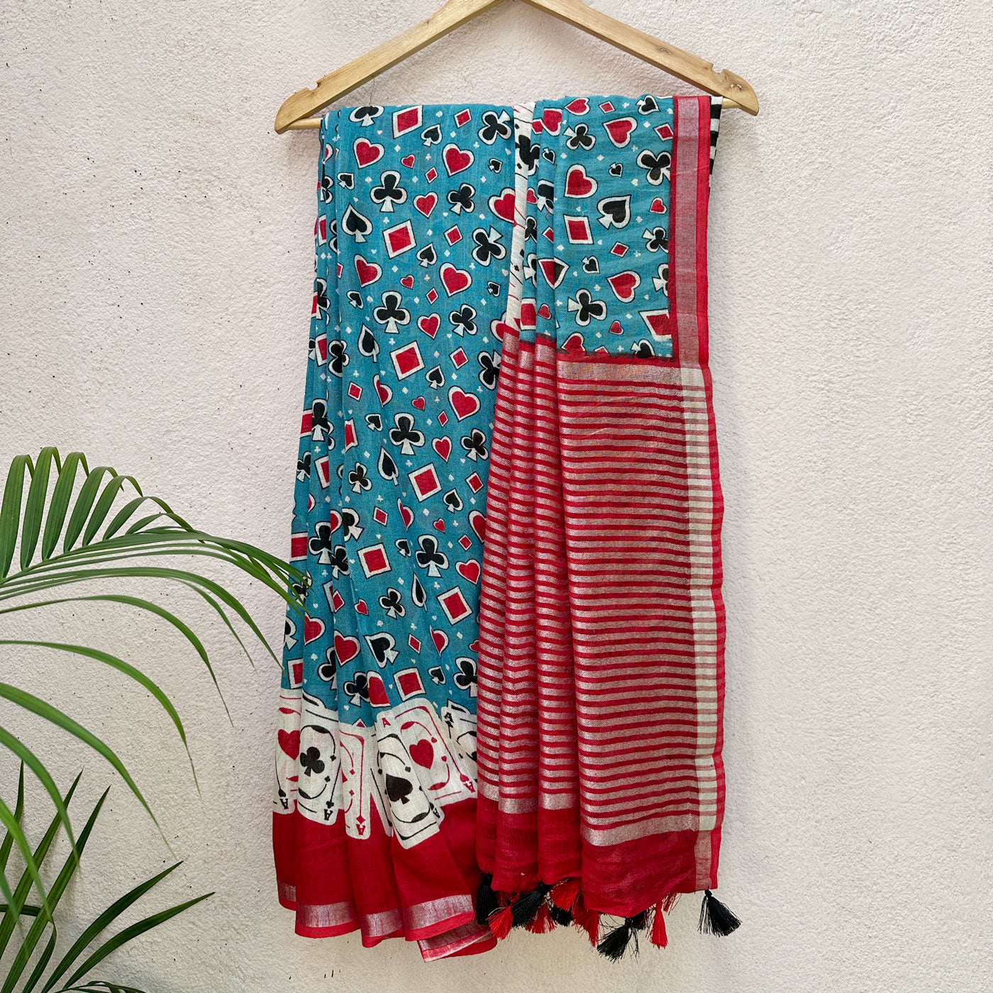 Vegas Poker Night Cotton Saree